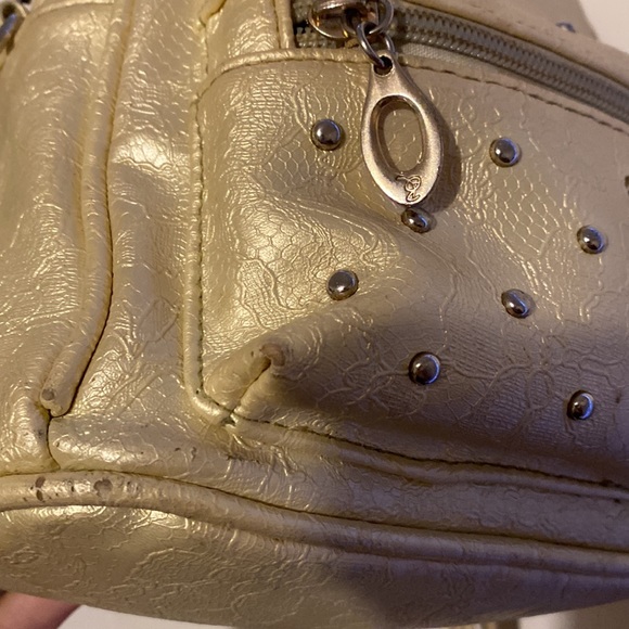 Light Metallic Yellow Mini Backpack - Picture 2 of 4